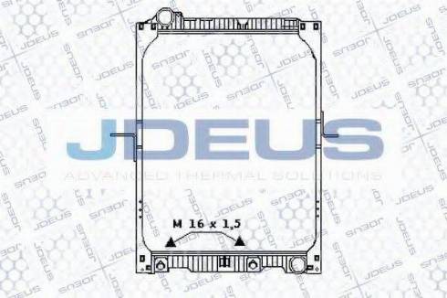 Jdeus 117M03 - Радіатор, охолодження двигуна autozip.com.ua