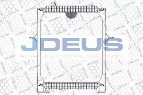 Jdeus 131M09 - Радіатор, охолодження двигуна autozip.com.ua