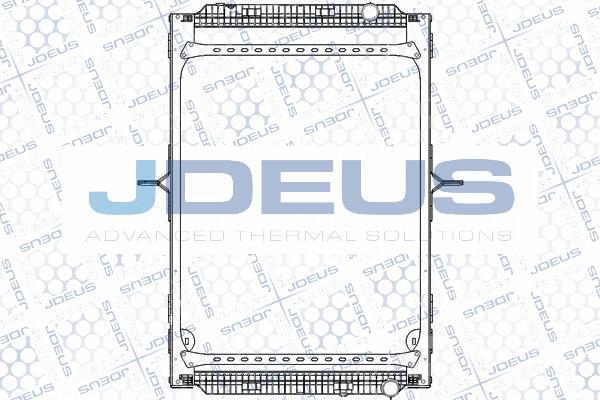 Jdeus 123M19A - Радіатор, охолодження двигуна autozip.com.ua