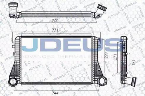 Jdeus 830M06A - Интеркулер autozip.com.ua
