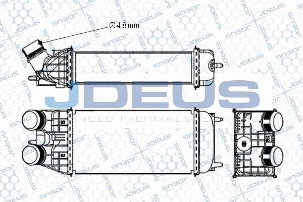 Jdeus 821M41A - Интеркулер autozip.com.ua