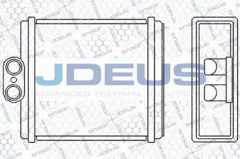 Jdeus 242M01A - Теплообмінник, опалення салону autozip.com.ua