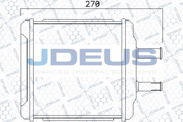 Jdeus 256M09 - Теплообмінник, опалення салону autozip.com.ua
