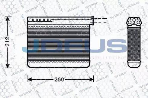 Jdeus 205M05 - Теплообмінник, опалення салону autozip.com.ua