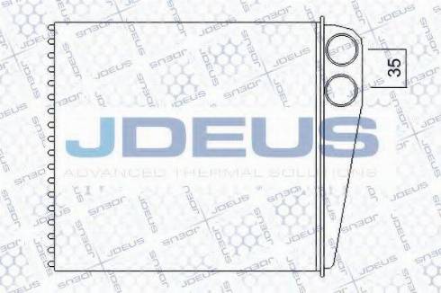 Jdeus 201M03 - Теплообмінник, опалення салону autozip.com.ua