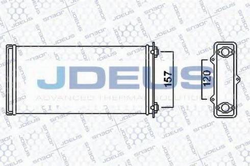 Jdeus 208M01 - Теплообмінник, опалення салону autozip.com.ua