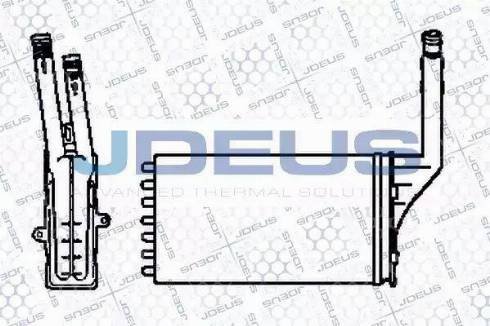 Jdeus 207B04 - Теплообмінник, опалення салону autozip.com.ua