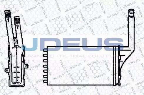 Jdeus 207V04 - Теплообмінник, опалення салону autozip.com.ua
