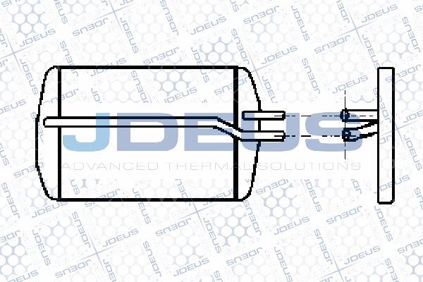 Jdeus 212M05 - Теплообмінник, опалення салону autozip.com.ua