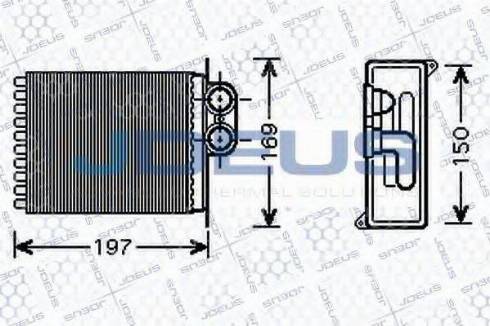 Jdeus 217M83 - Теплообмінник, опалення салону autozip.com.ua