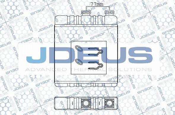 Jdeus 220M30 - Теплообмінник, опалення салону autozip.com.ua