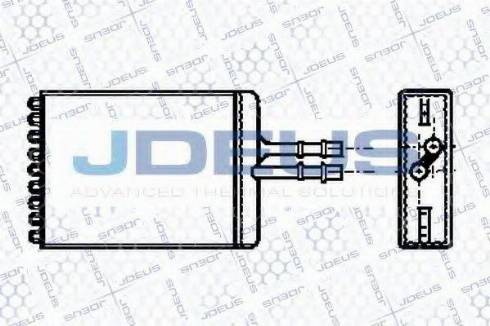 Jdeus 220M24 - Теплообмінник, опалення салону autozip.com.ua