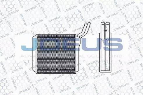 Jdeus 220M23 - Теплообмінник, опалення салону autozip.com.ua