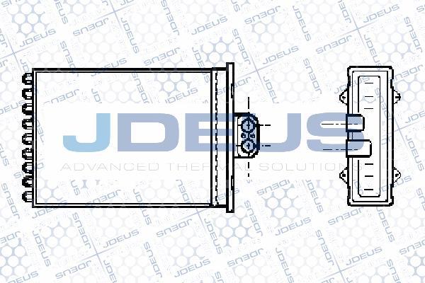Jdeus 220M27 - Теплообмінник, опалення салону autozip.com.ua