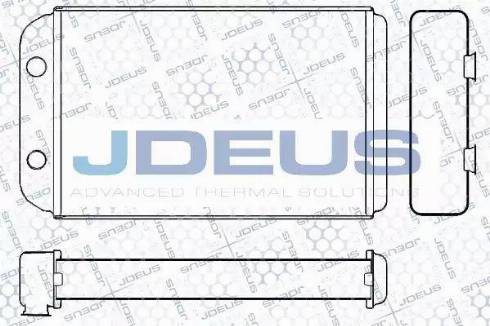 Jdeus 228M30 - Теплообмінник, опалення салону autozip.com.ua