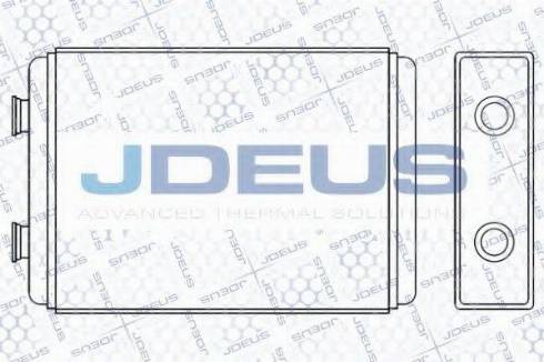 Jdeus 228M33 - Теплообмінник, опалення салону autozip.com.ua