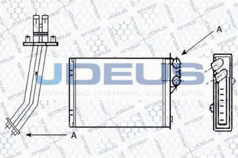 Jdeus 223M49 - Теплообмінник, опалення салону autozip.com.ua