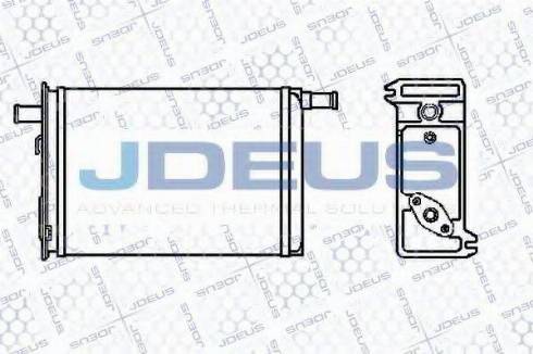 Jdeus 223V09 - Теплообмінник, опалення салону autozip.com.ua