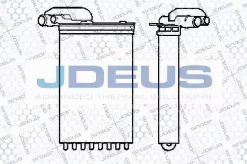 Jdeus 223V10 - Теплообмінник, опалення салону autozip.com.ua
