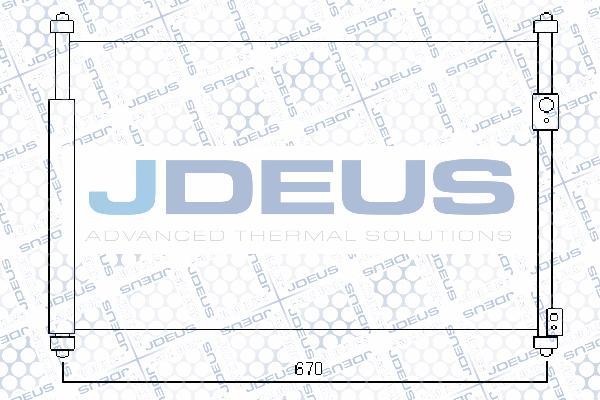 Jdeus 742M18 - Конденсатор, кондиціонер autozip.com.ua