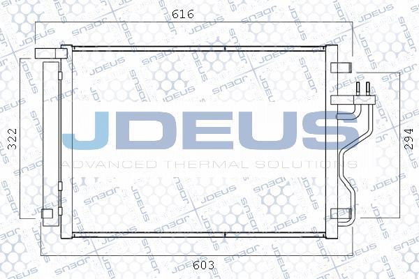 Jdeus 754M46 - Конденсатор, кондиціонер autozip.com.ua