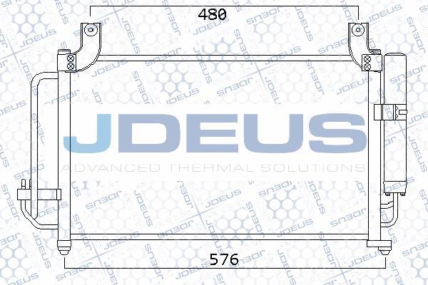 Jdeus 765M02 - Конденсатор, кондиціонер autozip.com.ua