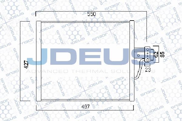 Jdeus 705M07 - Конденсатор, кондиціонер autozip.com.ua