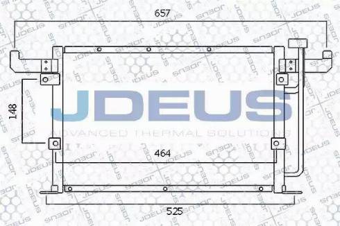 Jdeus 705M21 - Конденсатор, кондиціонер autozip.com.ua
