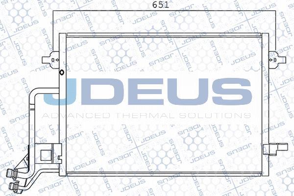 Jdeus 701M02 - Конденсатор, кондиціонер autozip.com.ua