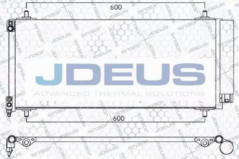 Jdeus 707M22 - Конденсатор, кондиціонер autozip.com.ua