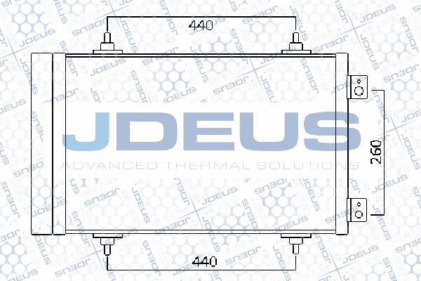 Jdeus 707M27 - Конденсатор, кондиціонер autozip.com.ua