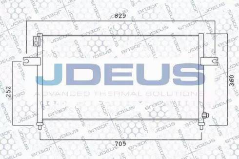 Jdeus 719M51 - Конденсатор, кондиціонер autozip.com.ua