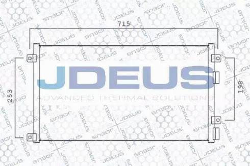 Jdeus 714M05 - Конденсатор, кондиціонер autozip.com.ua