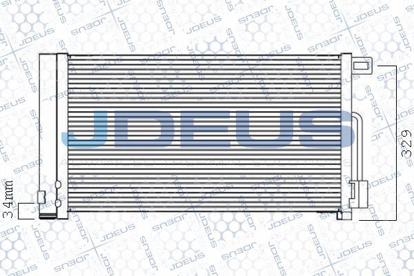 Jdeus 711M67 - Конденсатор, кондиціонер autozip.com.ua