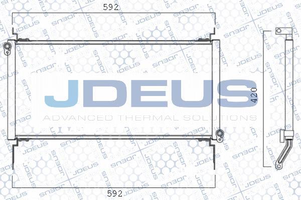 Jdeus 711M70 - Конденсатор, кондиціонер autozip.com.ua
