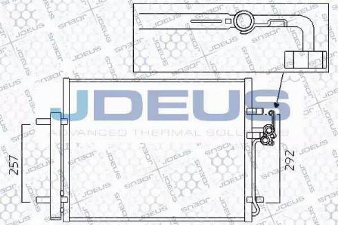 Jdeus 712M32 - Конденсатор, кондиціонер autozip.com.ua