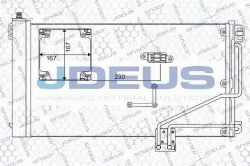 Jdeus 717M42A - Конденсатор, кондиціонер autozip.com.ua