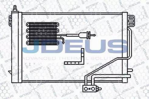 Jdeus 717M42 - Конденсатор, кондиціонер autozip.com.ua