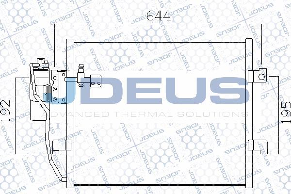 Jdeus 717M31 - Конденсатор, кондиціонер autozip.com.ua