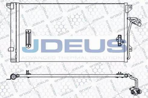 Jdeus 730M57 - Конденсатор, кондиціонер autozip.com.ua