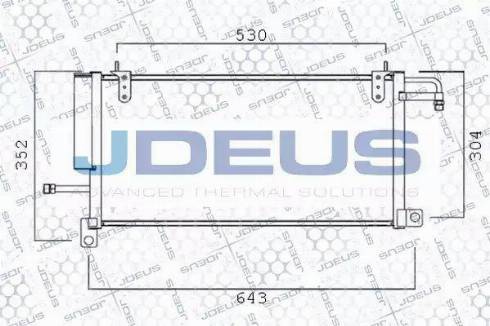 Jdeus 725B08 - Конденсатор, кондиціонер autozip.com.ua