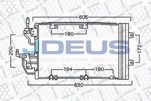 Jdeus 720M61 - Конденсатор, кондиціонер autozip.com.ua