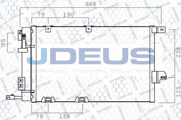 Jdeus 720M30 - Конденсатор, кондиціонер autozip.com.ua