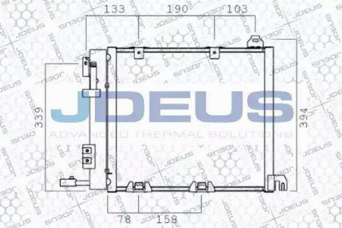 Jdeus 720M31 - Конденсатор, кондиціонер autozip.com.ua