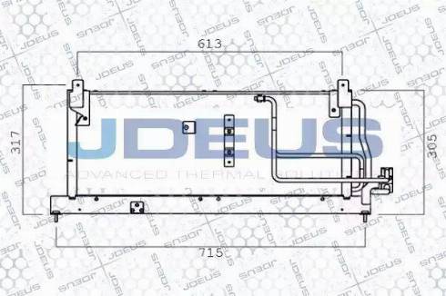 Jdeus 720M26 - Конденсатор, кондиціонер autozip.com.ua