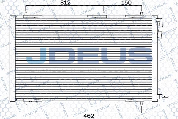 Jdeus 721M50 - Конденсатор, кондиціонер autozip.com.ua