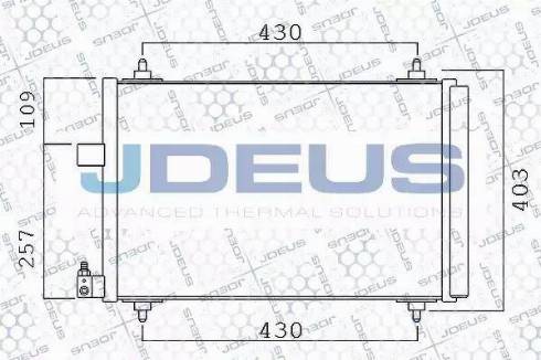 Jdeus 721M39 - Конденсатор, кондиціонер autozip.com.ua