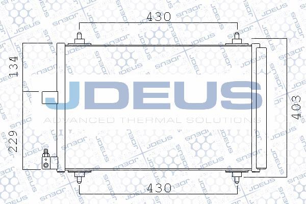 Jdeus 721M38 - Конденсатор, кондиціонер autozip.com.ua