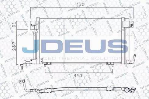 Jdeus 721M20 - Конденсатор, кондиціонер autozip.com.ua