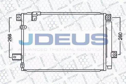 Jdeus 728M61 - Конденсатор, кондиціонер autozip.com.ua
